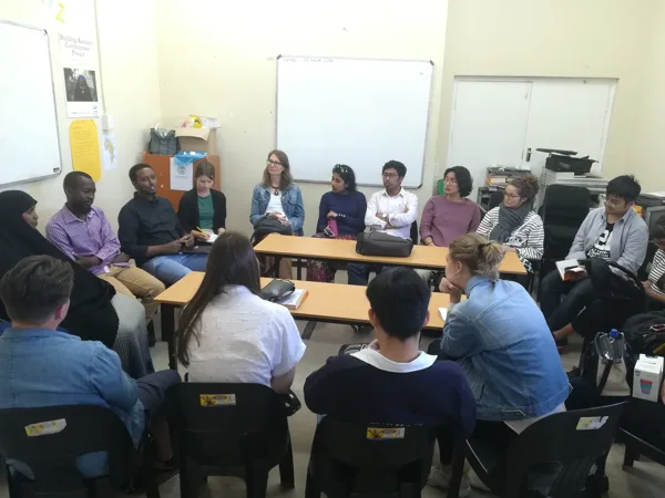 Workshop with students from the UK